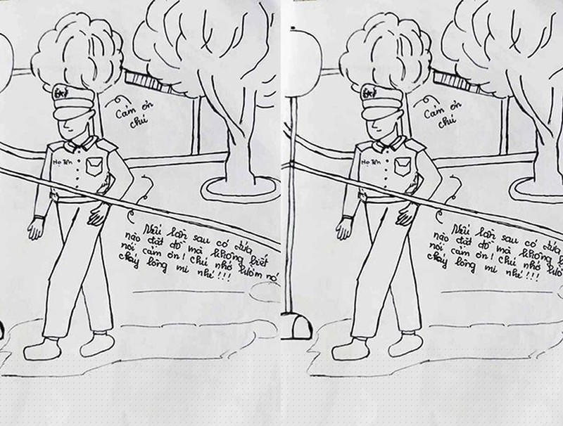 Ký họa 14 ngày cách ly của nữ du học sinh trở về từ Hàn Quốc.