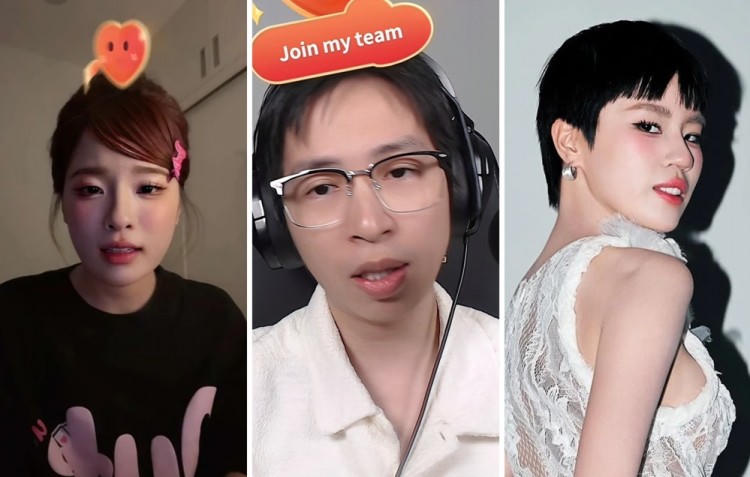 Ngọc Kem, rapper Pháo và ViruSs đấu tố trong các phiên livestream.