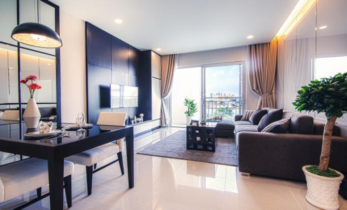 Căn hộ sang trọng, chất lượng cao, khách hàng hoàn toàn yên tâm khi lựa chọn.