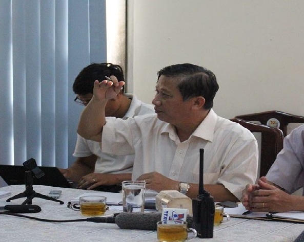 Đặng Mạnh Trung, Trưởng ban Tuyên giáo Đồng Nai trả lời báo chí.