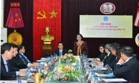 Đồng chí Trương Thị Mai - Ủy viên Bộ Chính trị, Bí thư T.Ư Đảng, Trưởng ban Dân vận T.Ư phát biểu tại Hội nghị.
