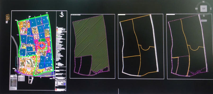 Bản đồ Khu đô thị Đại học Nam Cao (Ninh Bình) được đại diện UBND phường Hà Nam trình chiếu trong buổi làm việc với phóng viên Báo Pháp luật Việt Nam.