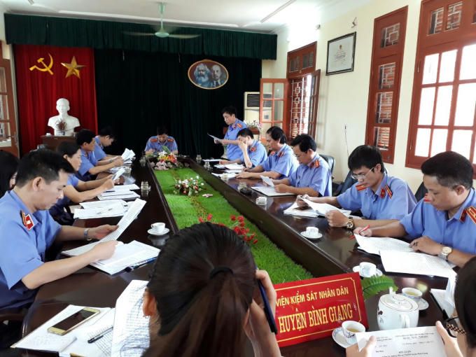 Viện KSND tỉnh Hải Dương Kiểm tra nghiệp vụ tại Bình Giang.