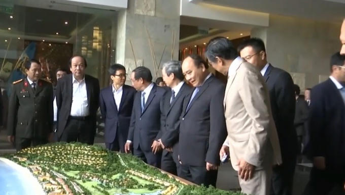 Đoàn công tác của Thủ tướng Nguyễn Xuân Phúc đã đến thăm khu nghỉ dưỡng Laguna Lăng Cô tọa lạc trên địa bàn huyện Phú Lộc.