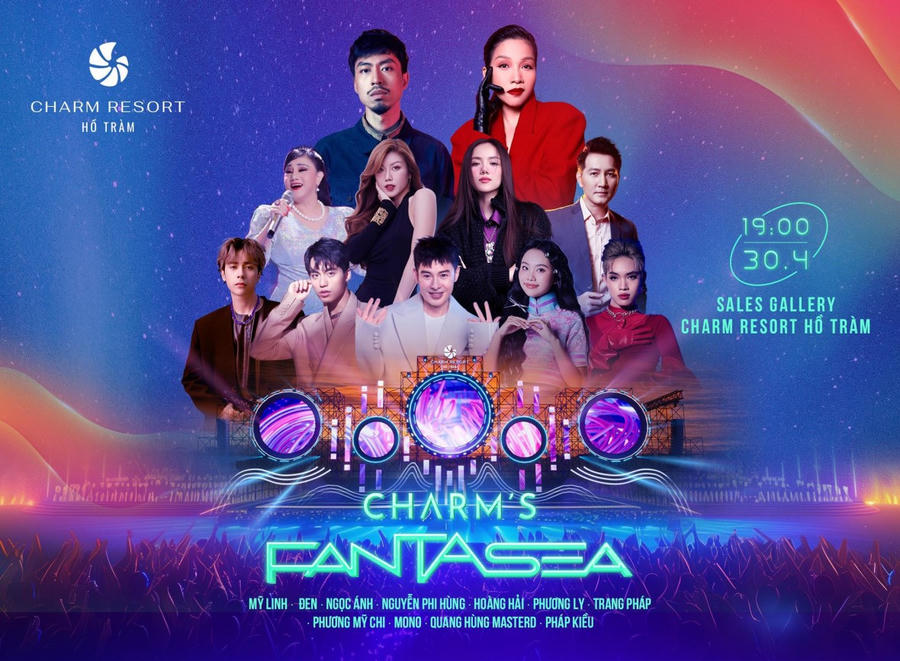 Điểm nhấn của chương trình là đêm đại nhạc hội Fantasea Show vào tối 30/4.