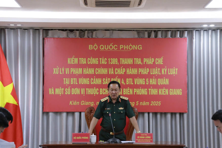 Thượng tướng Võ Minh Lương kết luận kiểm tra