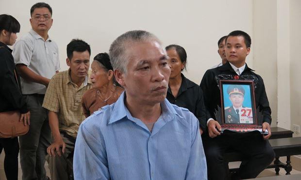 Bị cáo tại tòa.
