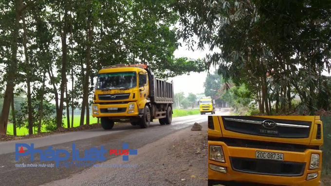 Đoàn xe chở đất cơi nới thành, thùng cứ nối đuôi nhau chạy "vô tư" mà không thấy cơ quan chức năng xử lý.