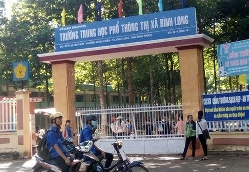 Trường Trung học phổ thông Bình Long. (Ảnh: Đan Quỳnh)