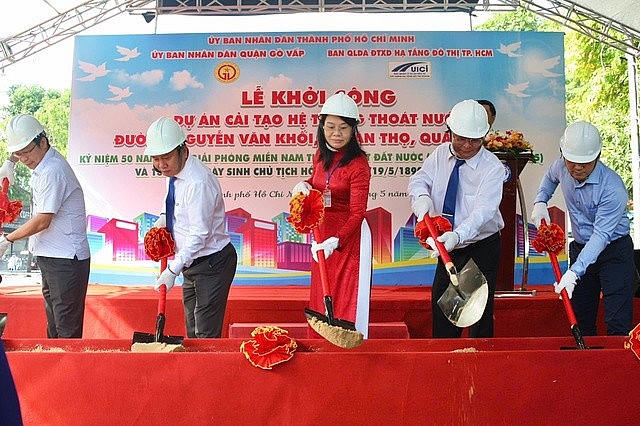 TP HCM khởi công dự án thoát nước hơn 350 tỷ đồng.