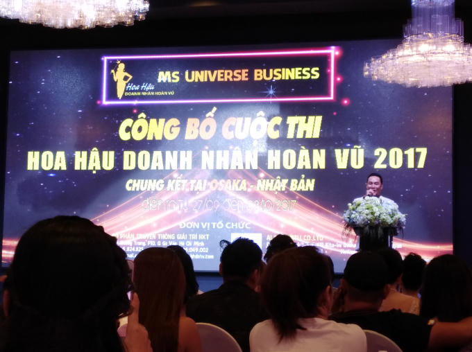 Chiều ngày 4/9, tại Trung tâm hội nghị tiệc cưới Gala (Q. Tân Bình), Công ty Cổ phần giải trí HKT đã tổ chức công bố Cuộc thi “Hoa hậu doanh nhân hoàn vũ 2017”.