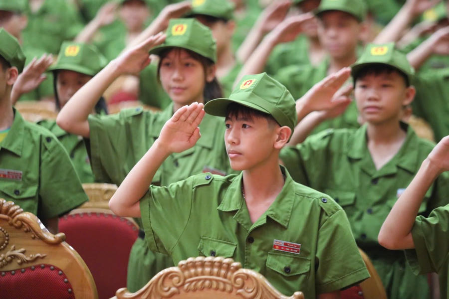 Tại khóa I này, Học viên đã đón hơn 300 “chiến sĩ nhí” tham gia trại hè để cùng nhau trải nghiệm Trại hè lý thú tại Học viện.