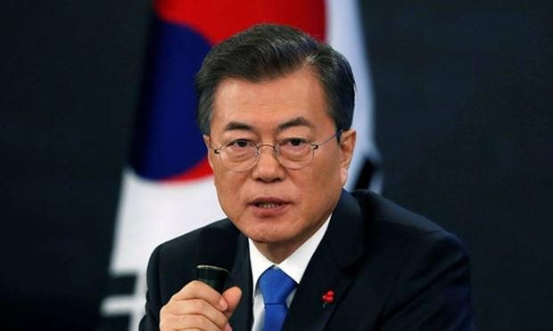 Tổng thống Hàn Quốc Moon Jae-in. Ảnh: Reuters