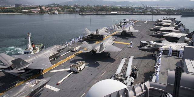 Tàu chiến USS Wasp của Hải quân Mỹ đến Philippines tham gia tập trận. (Ảnh: US Navy)