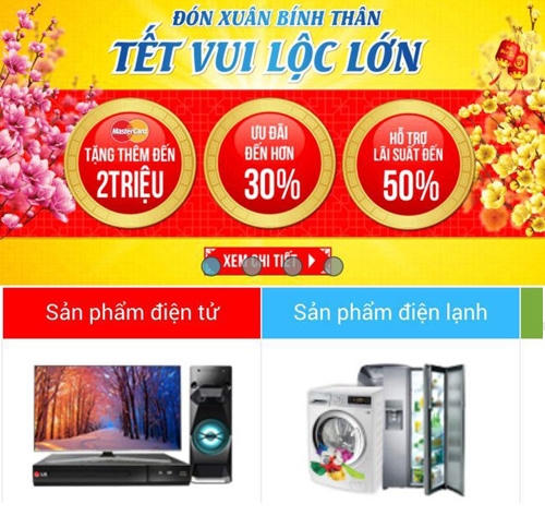 Chương trình khuyến mãi nguyễn kim