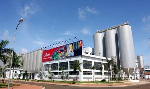 Nhà máy bia Sài Gòn ở miền Trung.