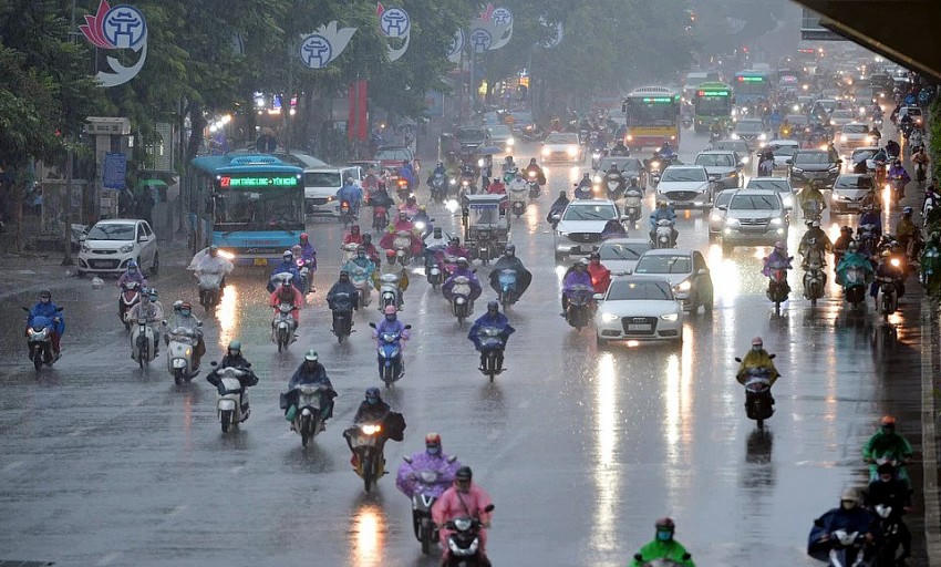 Hà Nội dự báo sẽ mưa rào trước khi vào đợt mưa phùn, nồm ẩm.