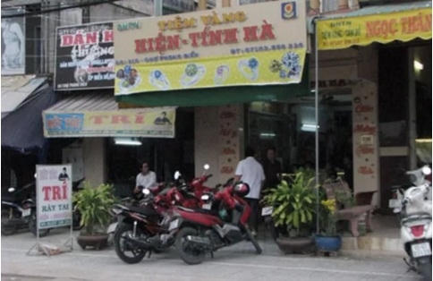 Tiệm vàng Hiện-Tính Hà. Ảnh: Công an cung cấp