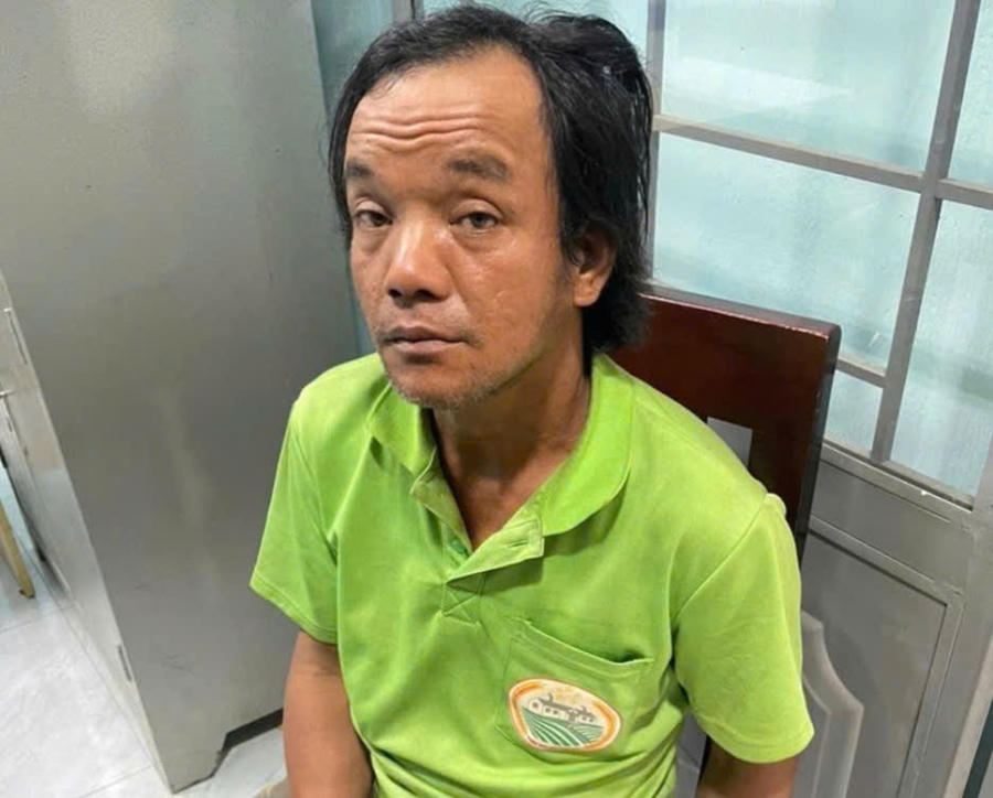 Đối tượng Nay Nam tại cơ quan Công an. Ảnh: Công an Gia Lai