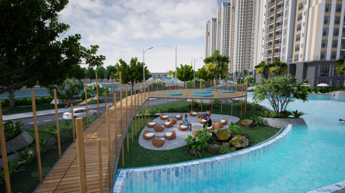 Diamond Riverside được đánh giá là phân khu đẹp nhất của dự án Gem Riverside.