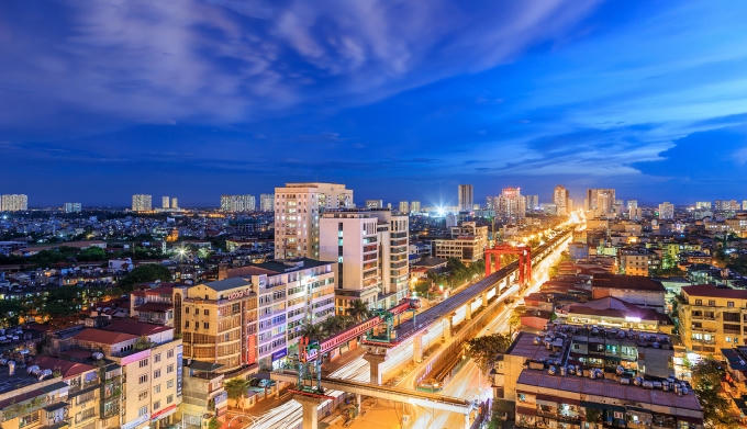 "Đường sắt trên cao đô thị Cát Linh - Hà Đông" đoạn đường Nguyễn Trãi - Nguyễn Đình Thành.