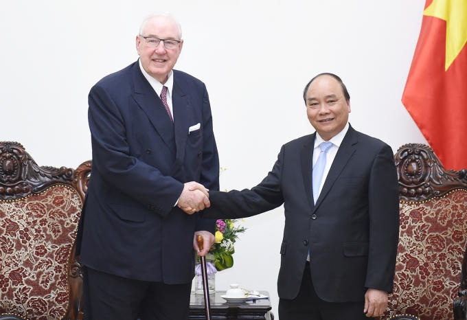 Thủ tướng tiếp Chủ tịch tập đoàn Jardine Matheson.