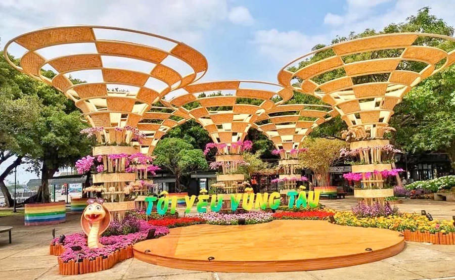 Một góc của Hội hoa xuân Vũng Tàu