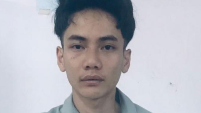 Đối tượng Thắng tại cơ quan điều tra