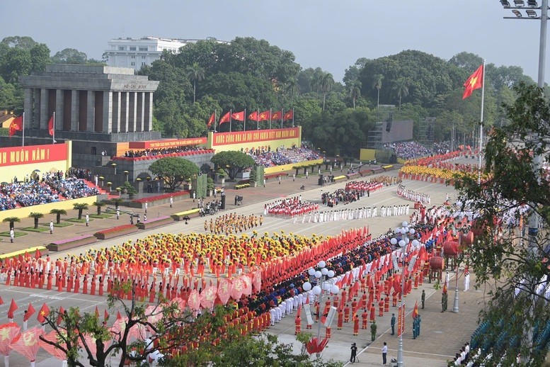 Đại lễ kỷ niệm 80 năm Cách mạng tháng Tám thành công (19/8/1945 - 19/8/2025) và Quốc khánh nước Cộng hòa xã hội chủ nghĩa Việt Nam (2/9/1945 - 2/9/2025) diễn ra trọng thể trên Quảng trường Ba Đình lịch sử (Ảnh: VGP).