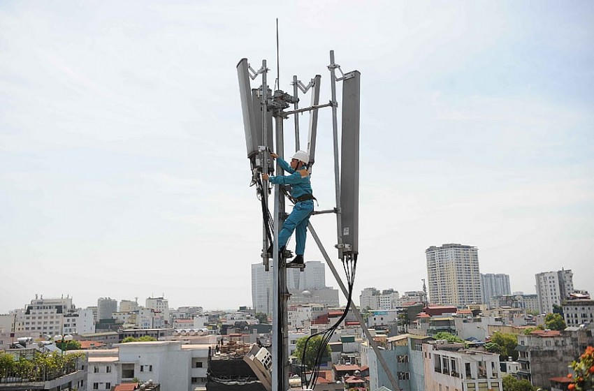 Một trong nhiều trạm BTS trên địa bàn TP Hà Nội. Ảnh minh hoạ - Nguồn ảnh Báo Hà Nội mới.