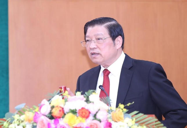 Trưởng Ban Nội chính T.Ư Phan Đình Trạc phát biểu tại hội nghị