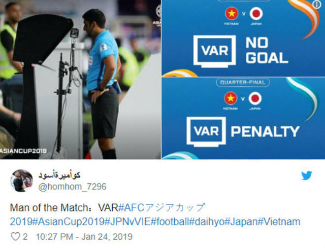 "Cầu thủ xuất sắc nhất trận đấu: VAR".