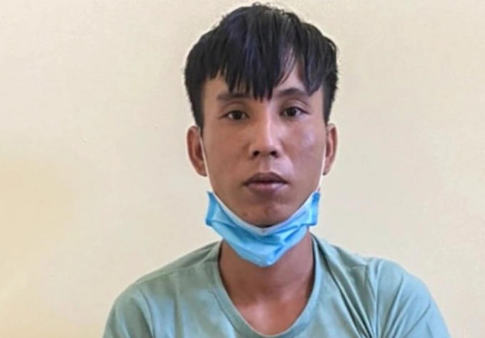 Đối tượng Hiếu tại cơ quan Công an.