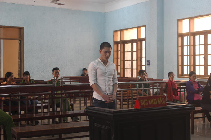 Bị cáo Nguyễn Văn Nhật tại phiên tòa.