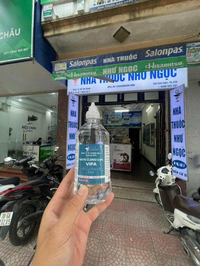 Sản phẩm mua từ quầy thuốc nhìn vẫn bình thường.