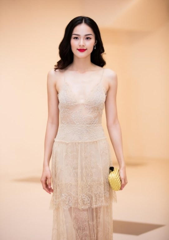 Hạ Vi trong lễ ra mắt phim Tấm Cám tối ngày hôm qua.