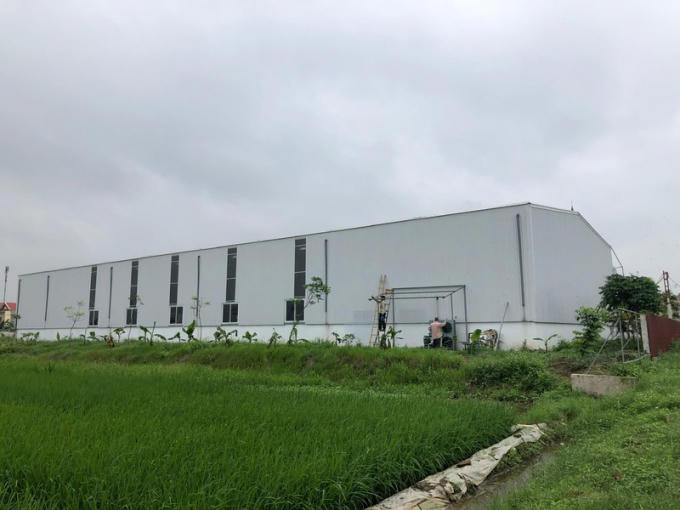 Nhà xưởng được xây dựng từ 2020 nhưng đến nay chưa hoàn thiện thủ tục pháp lý.