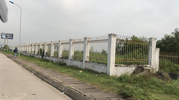 Phần hàng rào bao quanh sân bay Vinh.
