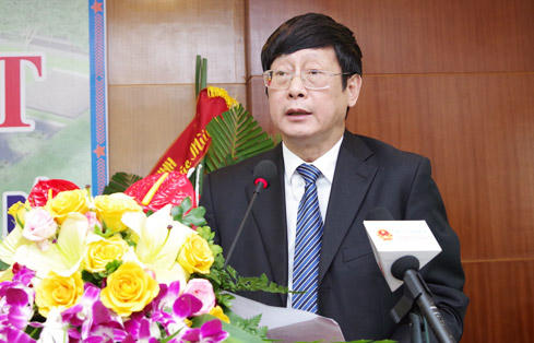 Phó Chủ nhiệm VPQH Đỗ Mạnh Hùng  phát biểu tại lễ khai trương - Ảnh: Duy Thông