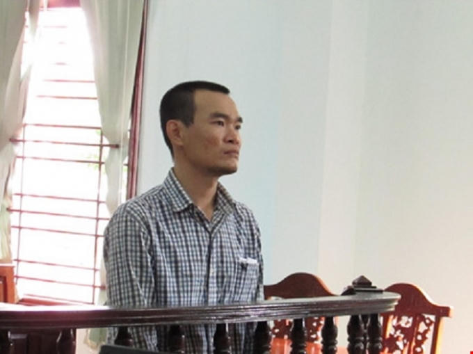 Bị cáo Âu Công Bảo tại tòa phúc thẩm ngày 15/8. (Ảnh: Pháp luật TP HCM)