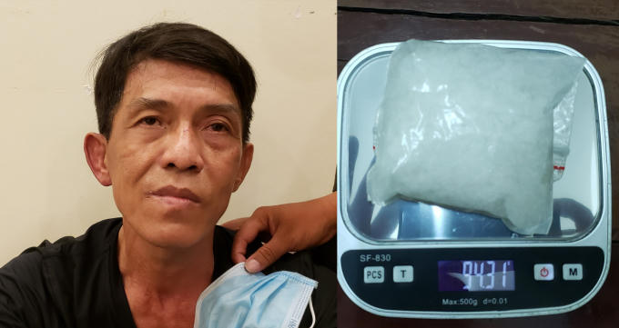 Đối tượng Nguyễn Văn Nam cùng tang vật