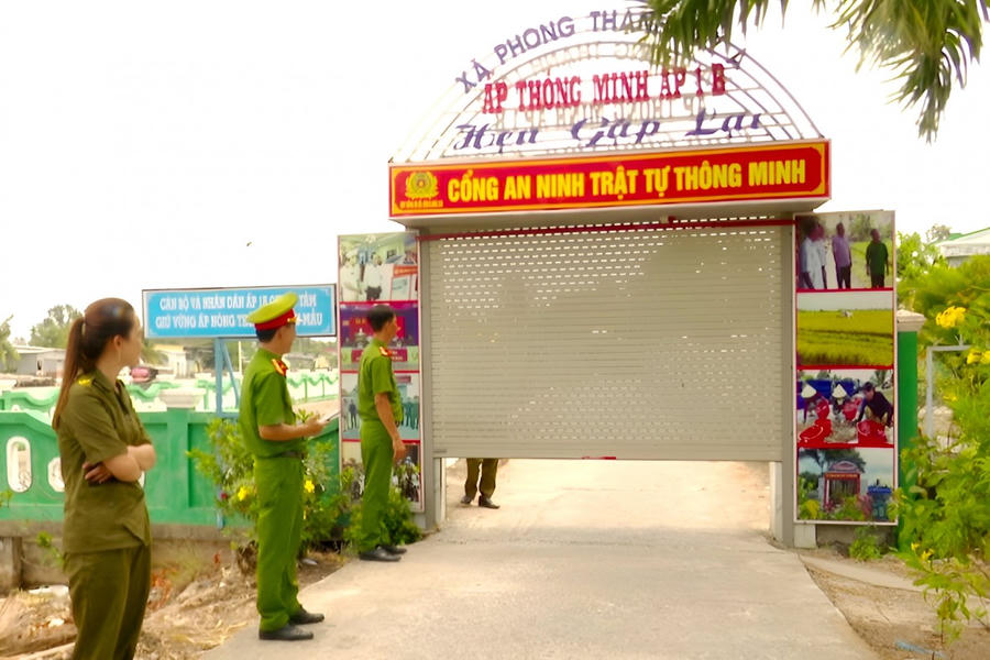 Ban Chỉ đạo mô hình thường xuyên kiểm tra, vận hành “Cổng ANTT thông minh”.