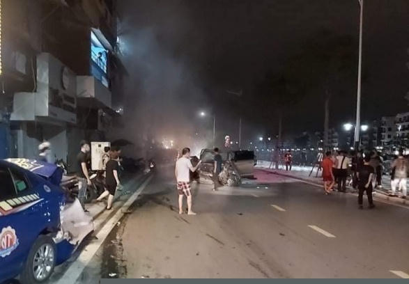 Hiện trường vụ tai nạn (nguồn facebook)