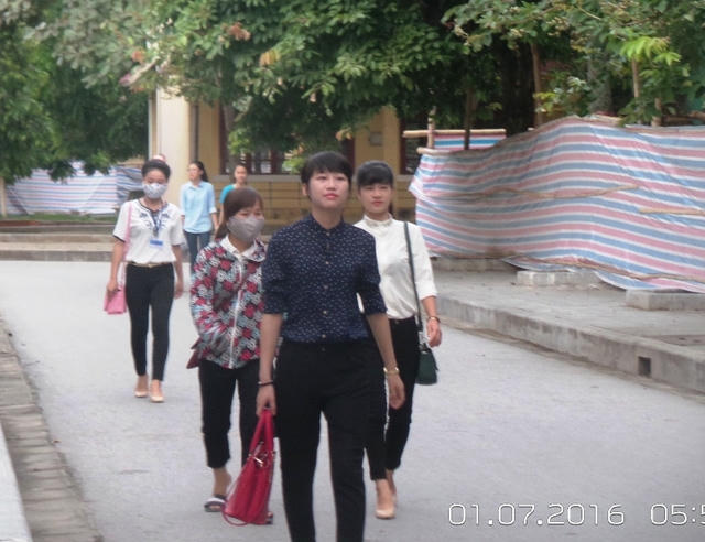 Nhiều thí sinh đến điểm thi sớm