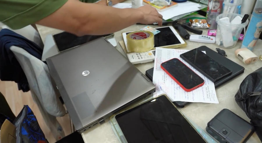 Tang chứng cơ quan công an thu giữ