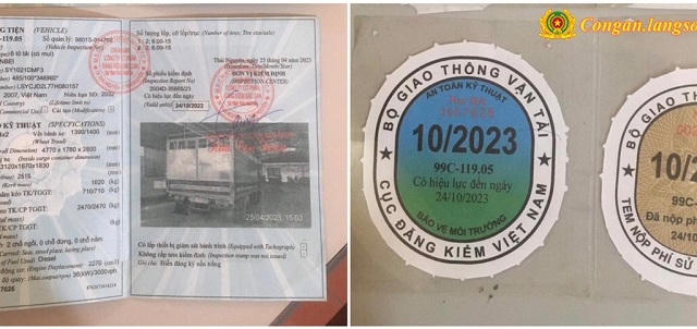 Lạng Sơn: Khởi tố đối tượng sử dụng giấy đăng kiểm giả