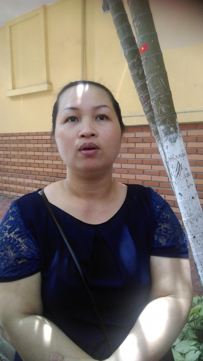 Chị Nguyễn Thị Thanh (chị dâu bệnh nhân) chia sẻ với PV sáng 20/7.