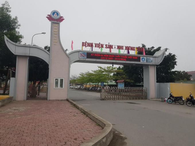 Bệnh viện Sản nhi Hưng Yên.