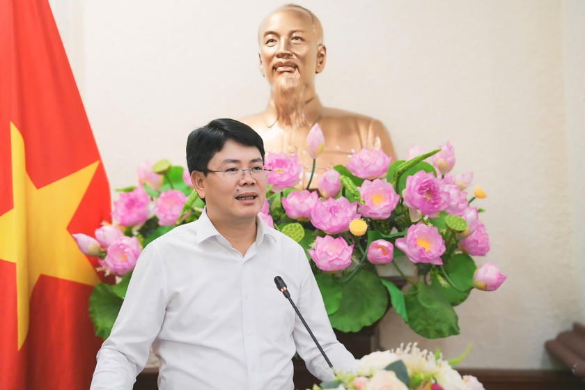 Thứ trưởng Bộ Tư pháp Nguyễn Thanh Tịnh phát biểu khai mạc Toạ đàm.