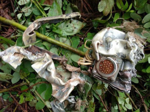 Mảnh vỡ của máy bay Su 22